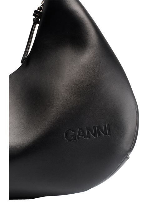 Ganni  borsa Hobo nera media Ganni | A6837BLACK 099